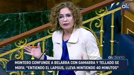 Montero confunde a Belarra con Gamarra y Tellado se mofa: "Entiendo el lapsus, lleva mintiendo 40 minutos"