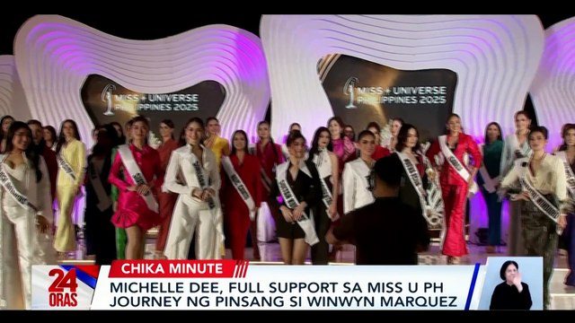 MMD, all support sa MUPH journey ng kanyang pinsan si Winwyn Marquez; Vina Morales, sumabak na sa kanyang taping for a series atbp l 24 Oras