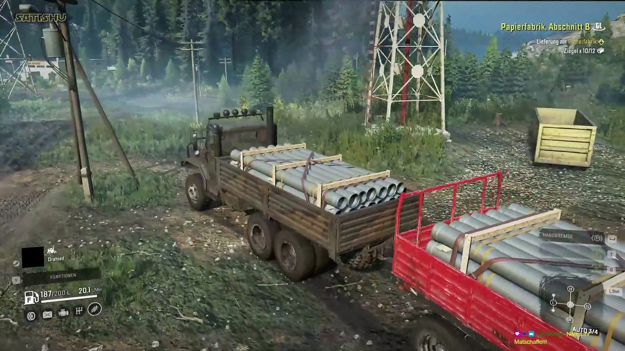 Rohre und Ziegel für die Papierfabrik, Abschnitt B. | SnowRunner | Ep. 31