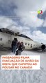 Passageiro filma evacuação de avião da Delta que capotou ao pousar no Canadá #shorts