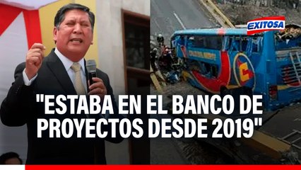 Alcalde de Chancay cuestiona al MTC por colapso de puente: "Estaba en el banco de proyectos desde 2019"