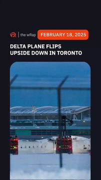 Delta plane flips upside down on landing at Toronto airport, injuring 18