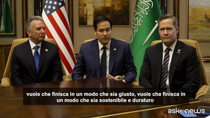 Ucraina, Rubio: "L'Ue a un certo punto dovrà essere al tavolo"