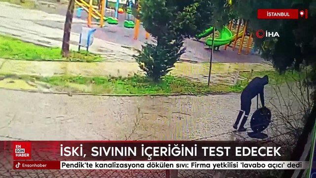 Pendik'te kanalizasyona dökülen sıvı: Firma yetkilisi lavabo açıcı dedi