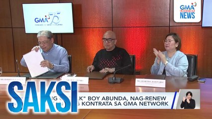"King of talk" Boy Abunda, nag-renew ng kanyang kontrata sa GMA Network | Saksi