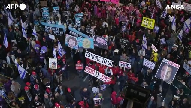 Israele, a Tel Aviv manifestazione per il rilascio degli ostaggi