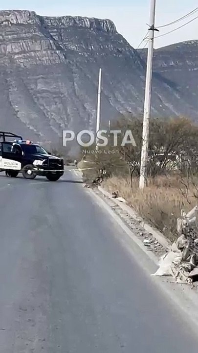 Hombre es ejecutado en la carretera a Icamole en García Nuevo León
