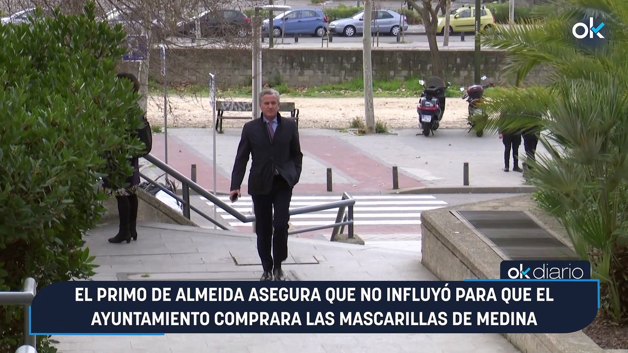 El primo de Almeida asegura que no influyó para que el Ayuntamiento comprara las mascarillas de Medina