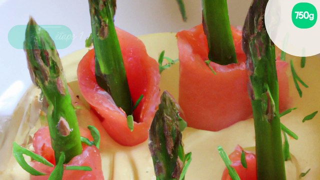 Mousse asperges au saumon fumé