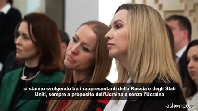Zelensky: incontro Usa-Russia a Riad sull'Ucraina ma senza l'Ucraina