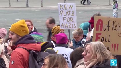 Grannies protest against far right in Germany ahead of elections
