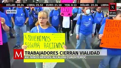 Trabajadores de la fábrica 'El Oso' protestan en Ciudad Judicial en CdMx