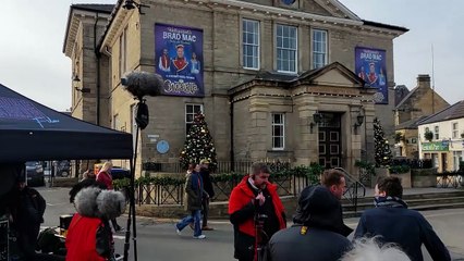 Kiefer Sutherland Filming Tinsel Town in Wetherby on Tuesday 18th February 2025