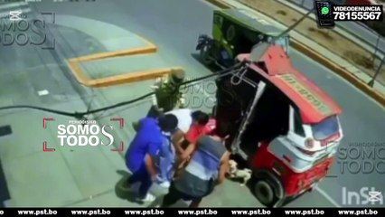 Milagro se salva mujer luego de caer a un pozo de desague