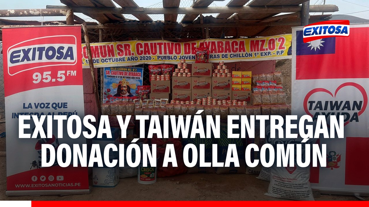 Exitosa y Taiwán entregan gran donación de alimentos a la olla común "Señor Cautivo de Ayabaca"