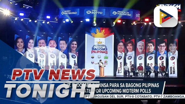 PBBM endorses Alyansa para sa Bagong Pilipinas senatorial candidates for upcoming midterm polls