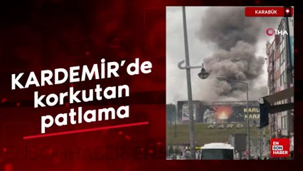 Karabük KARDEMİR'de korkutan patlama