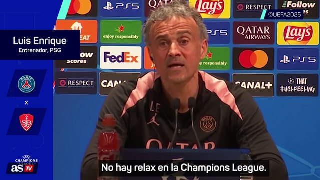 Luis Enrique: Yo no voy nunca relajado a ningún partido de fútbol