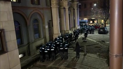 Bergamo, la polizia blocca i tifosi «ribelli» del Bruges