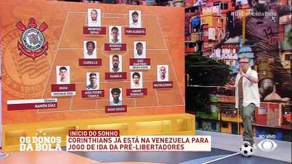 Veja a provável escalação do Corinthians contra Universidad Central na Pré-Libertadores