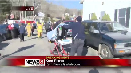 Sandy Hook: Footage of Deborah Pisani Being Wheeled to Ambulance (Approx. 11:15 am)