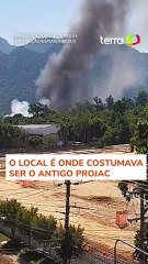Incêndio atinge cidade cenográfica da Globo na Zona Oeste do Rio #shorts