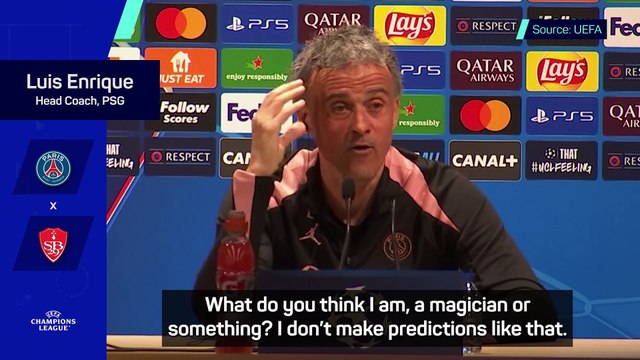 I am not a magician - Enrique shrugs off PSG being UCL favourite