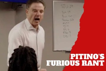 He was furious! Legendary basketball coach Rick Pitino blast his players for their poor performance