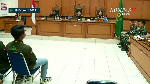 Kala Hakim Tegur Terdakwa Anggota TNI AL di Sidang Penembakan Bos Rental