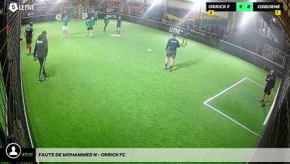 Faute de Mohammed N - Orrick Fc