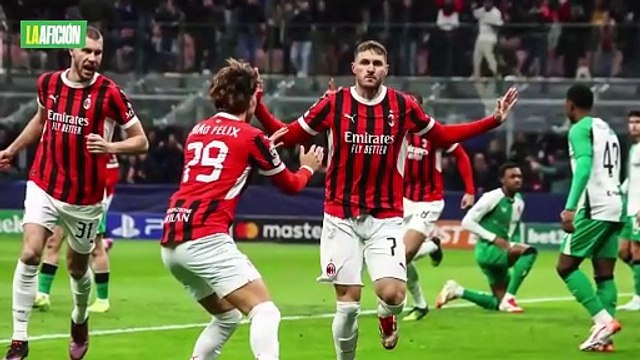 Santiago Giménez anota su primer gol en Champions League con el Milán y fue contra Feyenoord