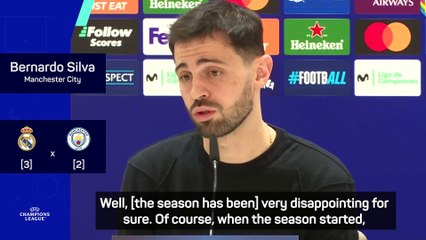 Bernardo can't believe how bad City's season has gone
