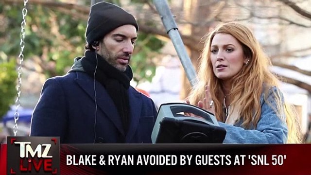 Blake Lively, Ryan Reynolds Avoided by Some Guests at 'SNL' 50th | TMZ Live