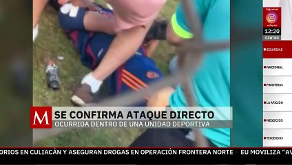 Ataque contra jugadores en partido de fútbol fue directo: alcalde de Morelia