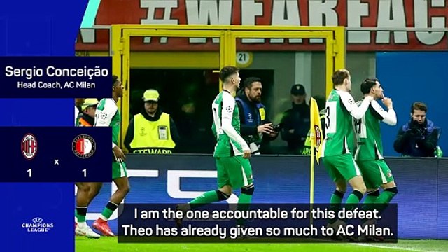 Conceicao doesn't blame Hernandez for Milan's UCL exit