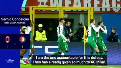 Conceicao doesn't blame Hernandez for Milan's UCL exit