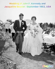 Wedding of John F. Kennedy and Jacqueline Bouvier September 1953, USA