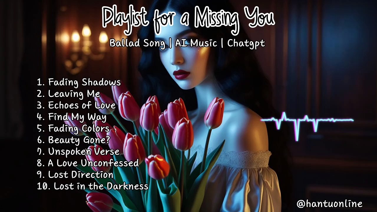 Playlist for a Missing You | Ballad Song | AI Music | Chatgpt | English Song