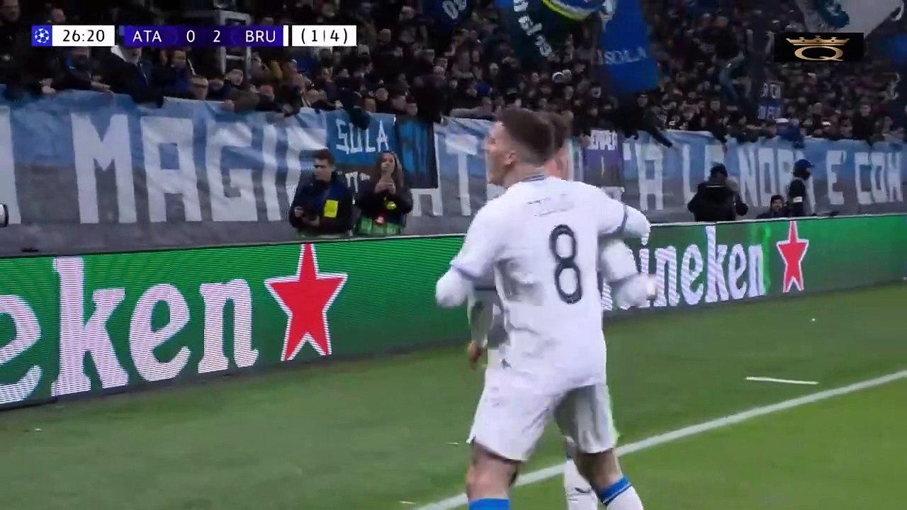 دوري ابطال اوروبا ملخص أتلانتا ضد كلوب بروج