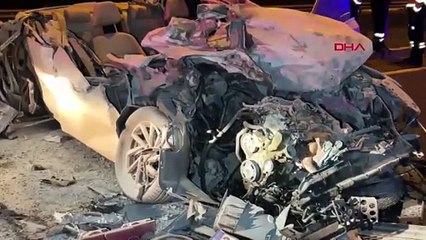 Uşak'ta, TIR'a arkadan çarpan otomobilin sürücüsü öldü