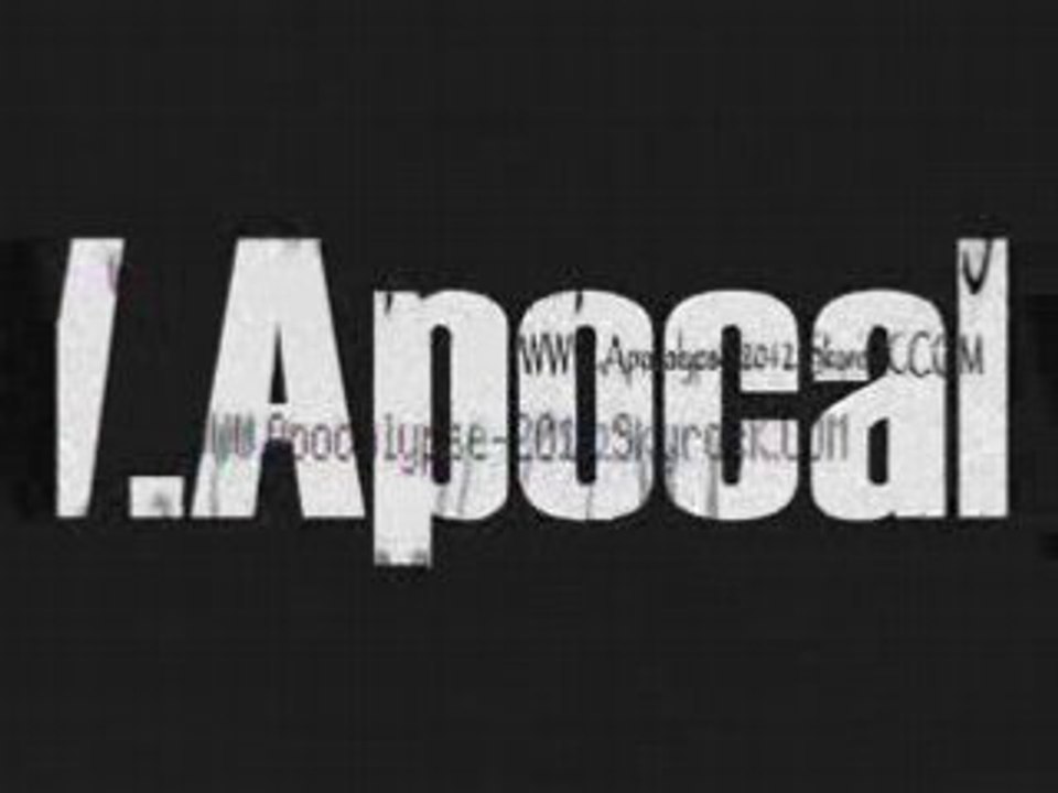 Blog sur l'Apocalypse Incontournable! A voir!