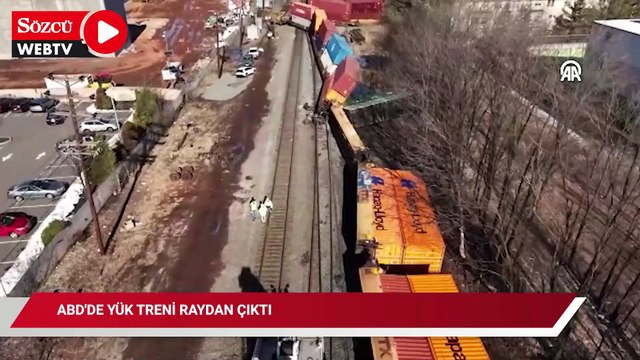 ABD'de yük treni raydan çıktı