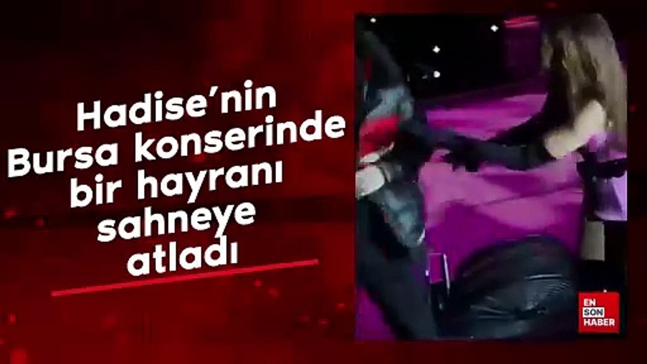 Hadise sahnede korku dolu anlar yaşadı: Hayranı sahneye atladı