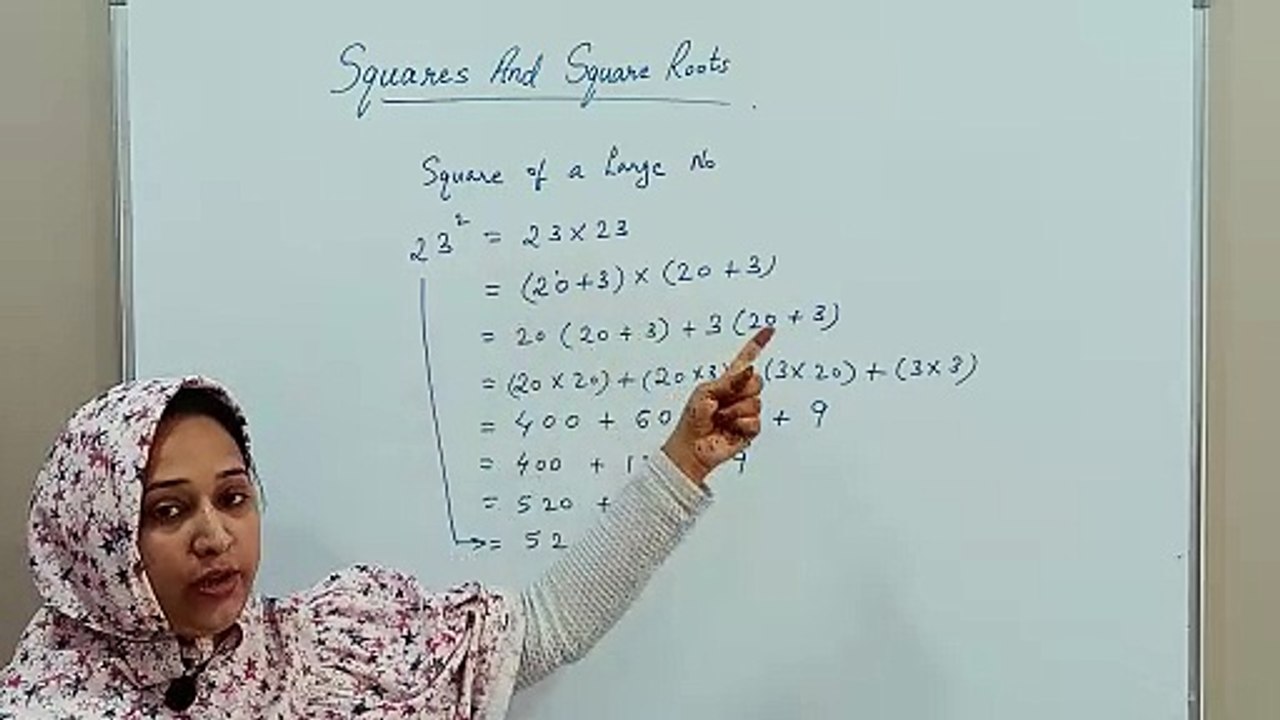 Squares And Square Roots (PART 2)  - Maths