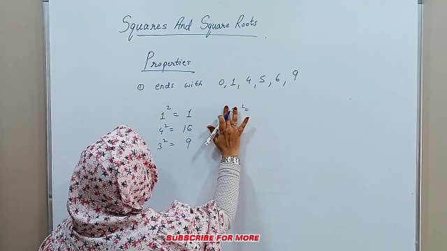 Squares And Square Roots (PART 3) - Maths