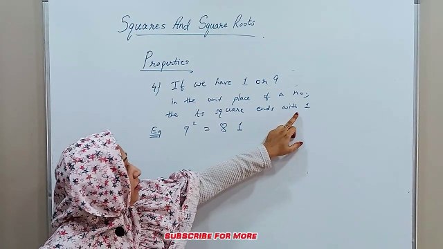 Squares And Square Roots (PART 4) - Maths