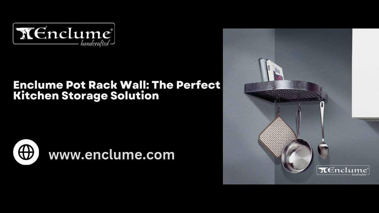 Elevate Your Kitchen with Enclume’s Pot Rack Wall: Stylish & Space-Saving Storage