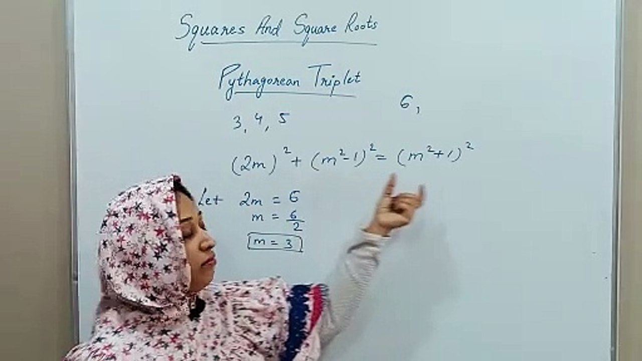 Pythagorean Triplet - Squares And Square Roots (PART 8)  - Maths