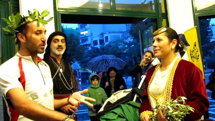 Υποδοχή του ποδηλάτη από την Τραπεζούντα στην Δράμα