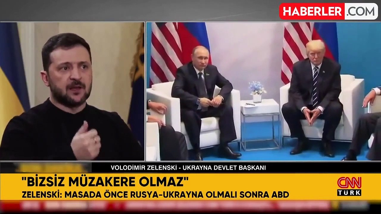 Zelenski: Masada önce Rusya-Ukrayna olmalı sonra ABD